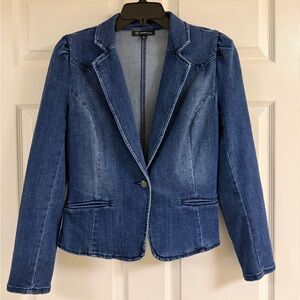 INC International Concepts Dark Blue Jean Jacket